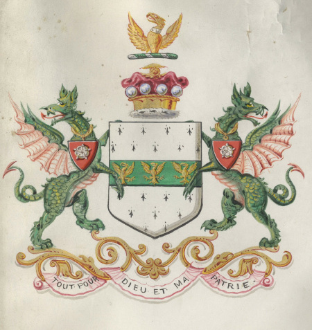 Image of Winn Arms, Rowland Winn 1st Baron, 1885