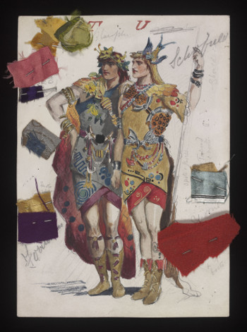 Costume designs for Utopia, Limited, by Percy Anderson (1851-1928).