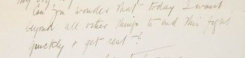 Excerpt of a letter to C.P. Scott from Emmeline Pankhurst, 27th December 1910
