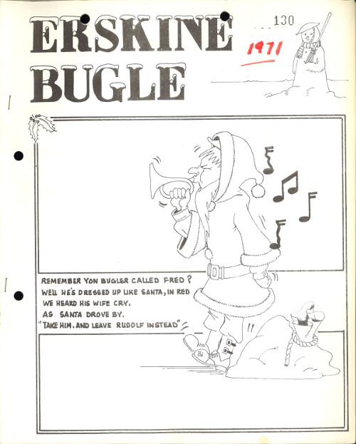 Erskine Bugle, 1971.