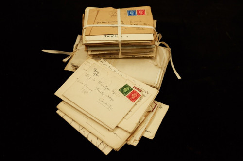Bundles of Trevelyan family correspondence prior to repackaging