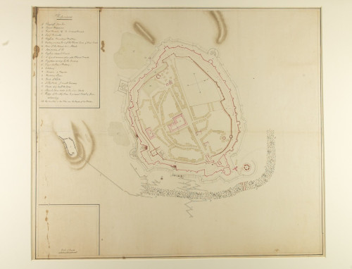 Plan of Seringapatam at the time of its capture by Wellington, early 19th century.