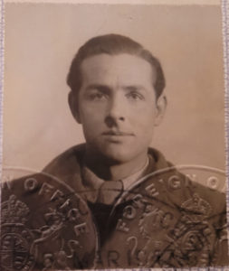 Passport photograph of Philip Mackie.